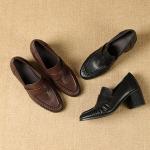 Elegant Handcrafted Leather Shoes - Luxury Quality Artistry(Etrj220A5127)