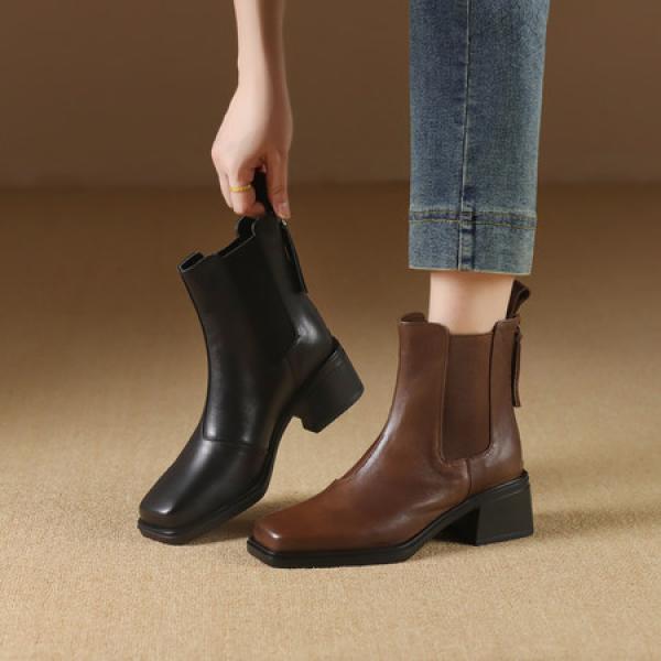 Handcrafted Genuine Leather Women's Shoes - Elegant Luxury(Etrj220J013-2)