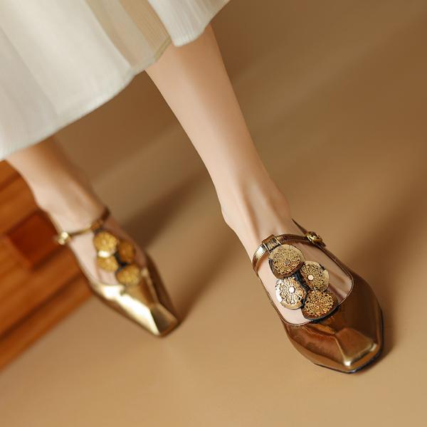Handcrafted Genuine Leather Women's Shoes - Elegant, Luxurious, and Exquisite Quality.(Etx0863TX445)