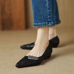 Handcrafted Luxury Genuine Leather Women's Shoes with Elegant Finishing Touches(Etx0863TX462)