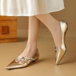 Handcrafted Genuine Leather Women's Shoes: Elegant Luxury with Timeless Craftsmanship(Etx0863TX463)