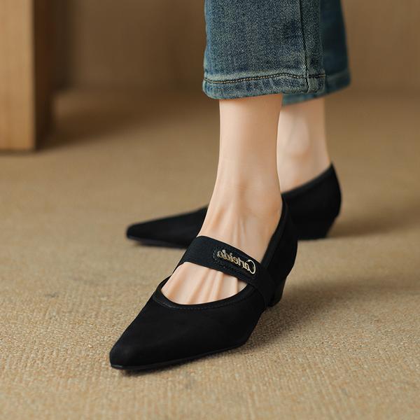 Handcrafted Luxury Genuine Leather Women's Shoes with Exquisite Craftsmanship(Etx0863TX472)