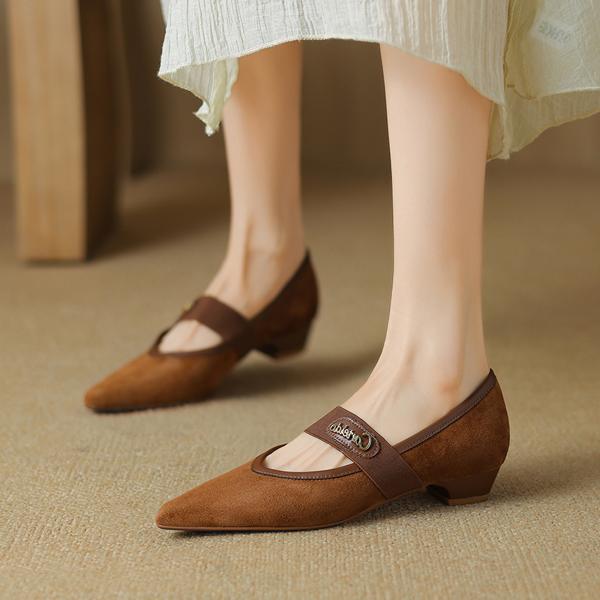 Handcrafted Luxury Genuine Leather Women's Shoes with Exquisite Craftsmanship(Etx0863TX472)
