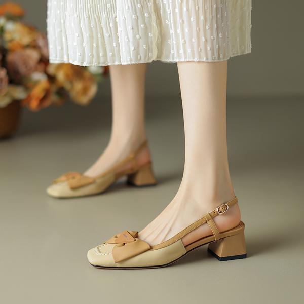 Exquisite Handmade Leather Women's Shoes: Luxury Craftsmanship for Elegance(Etx0863TX390-1)