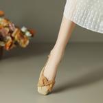 Exquisite Handmade Leather Women's Shoes: Luxury Craftsmanship for Elegance(Etx0863TX390-1)