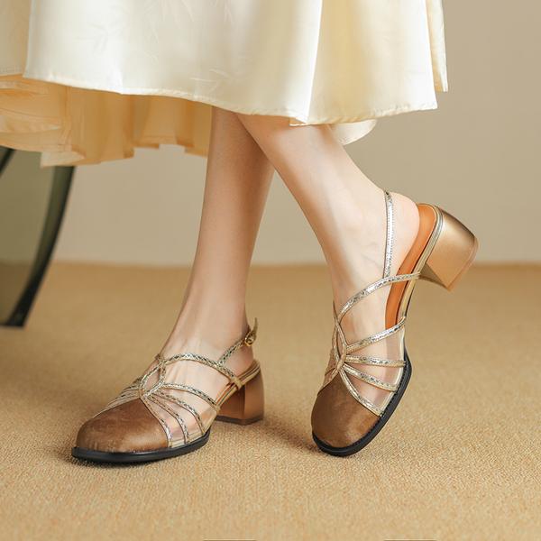 Elegant Handcrafted Leather Women's Shoes: Luxurious Quality and Craftsmanship(Etx0863TX487)