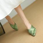 Handcrafted Luxury Genuine Leather Women's Shoes for Elegance(Etx0863TX483-1)