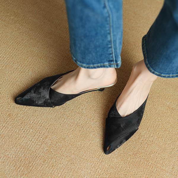 Handcrafted Luxury Genuine Leather Women's Shoes for Elegance(Etx0863TX483-1)