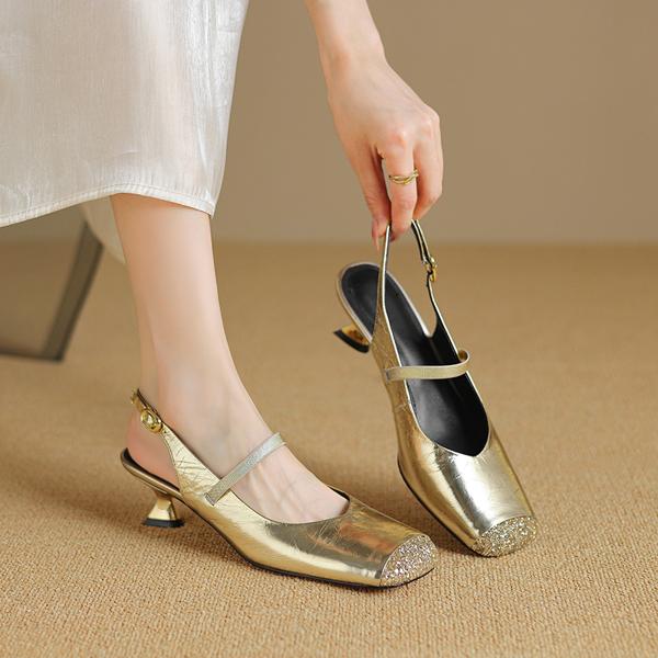 Elegant Handcrafted Leather Women’s Shoes: Exquisite Craftsmanship & Luxury Quality(Etx0863TX492)