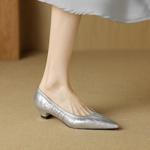 Elegant Handcrafted Leather Women's Shoes of High Quality(Etx0863TX503)