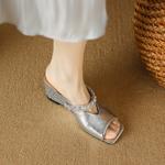 Handcrafted Genuine Leather Women's Shoes: Elegant Luxury Quality(Etx0863TX549)