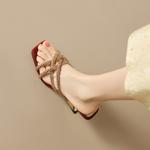 Handcrafted Leather Women's Shoes: Exquisite Artistry, Luxurious Elegance(Etx0863TX558)