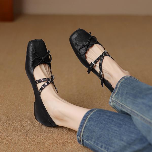 Exquisite Handmade Leather Shoes for Elegant Women(Etx0863TX561)