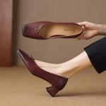 Handcrafted Genuine Leather Women's Shoes - Elegant Luxury Craftsmanship(Etx0863TX562)