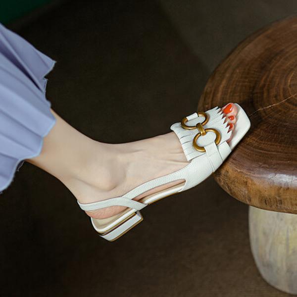 Crafted Elegance: Luxurious Handmade Leather Women's Shoes(Etx0863TX734)