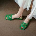 Crafted Elegance: Luxurious Handmade Leather Women's Shoes(Etx0863TX734)