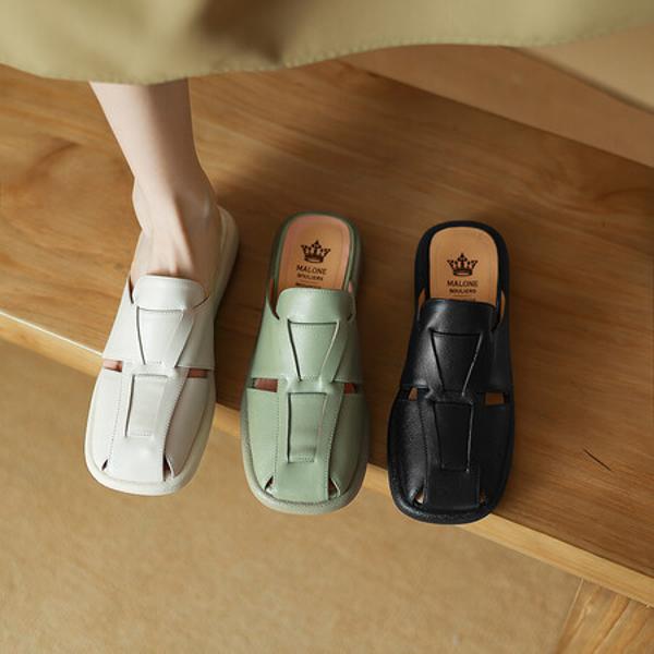 Exquisite Handmade Leather Women's Shoes, Luxurious Elegance(Etx0863TX477-2)