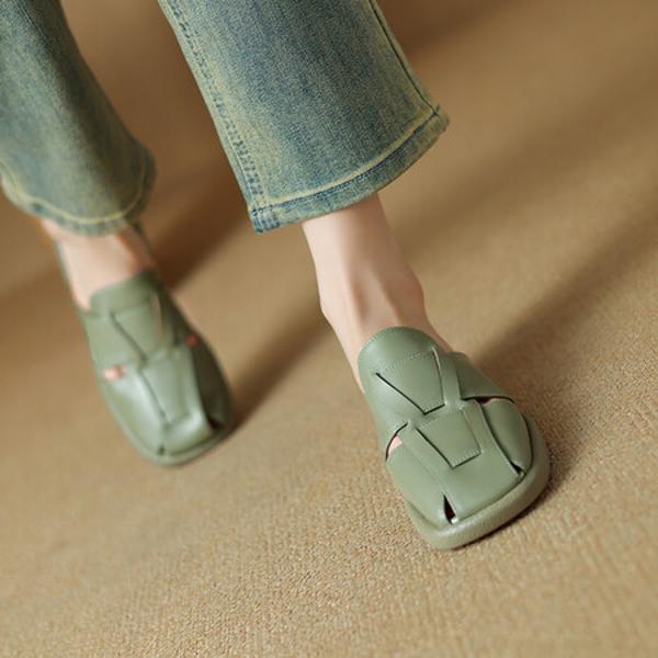 Exquisite Handmade Leather Women's Shoes, Luxurious Elegance(Etx0863TX477-2)