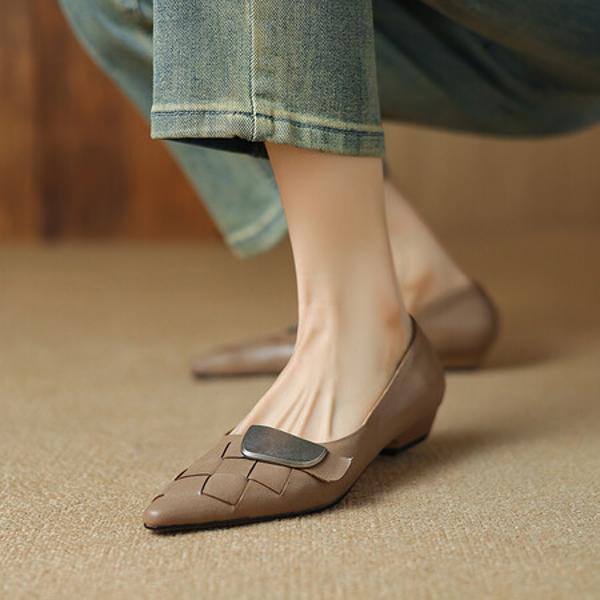 Exquisite Handcrafted Leather Women's Shoes: Luxury and Elegance Redefined(Etx0863TX462-2)