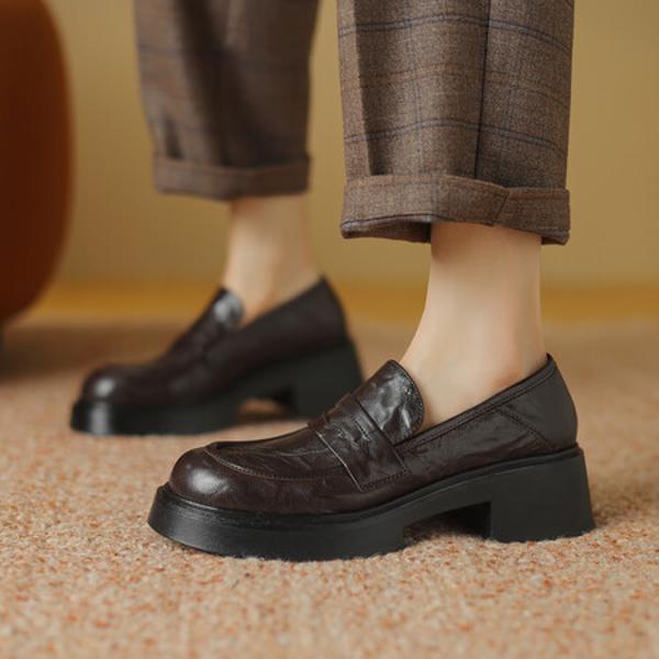 Handcrafted Leather Women's Shoes: Exquisite Elegance and Luxury Quality(Etx0863TX426-2)