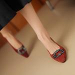 Handcrafted Genuine Leather Women's Shoes: Elegant Luxury and Artisanal Quality(Etx0863TX425-2)