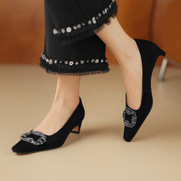 Handcrafted Genuine Leather Women's Shoes: Elegant Luxury and Artisanal Quality(Etx0863TX425-2)