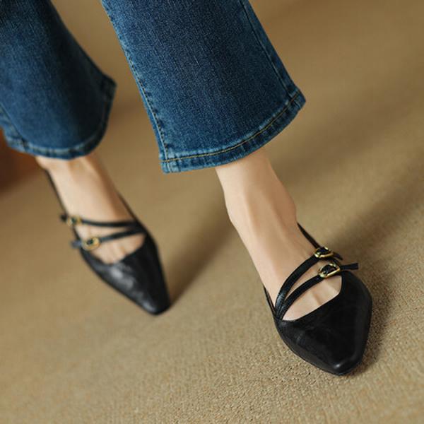 Handcrafted Luxury Leather Women’s Shoes: Elegant Quality and Exquisite Craftsmanship(Etx0863TX449-2)