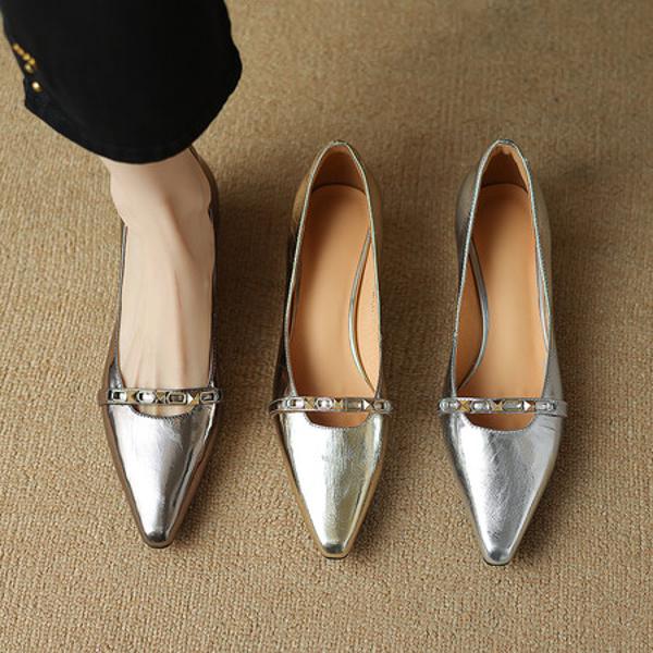 Handcrafted Luxurious Leather Women's Shoes(Etx0863TX456-2)