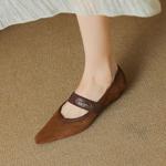 Exquisite Handcrafted Leather Women’s Shoes for Luxe Elegance(Etx0863TX472-2)