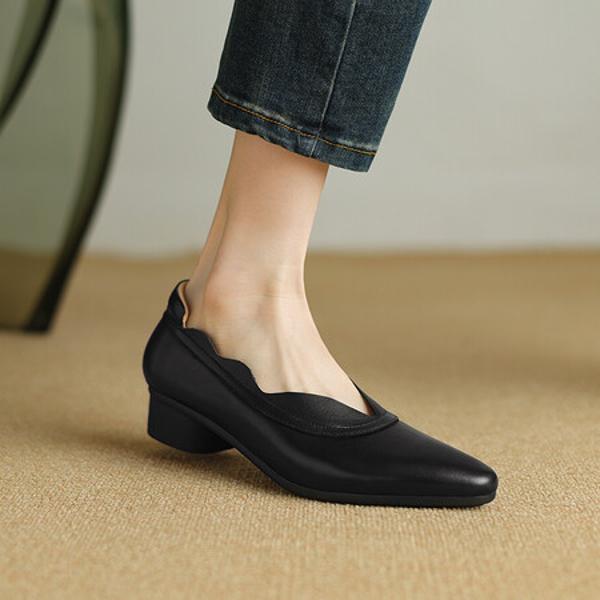 Handcrafted Luxury Leather Women's Shoes - An Elegant Choice(Etx0863TX482-2)