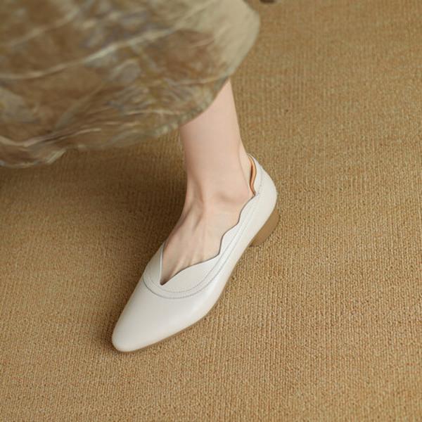 Handcrafted Luxury Leather Women's Shoes - An Elegant Choice(Etx0863TX482-2)