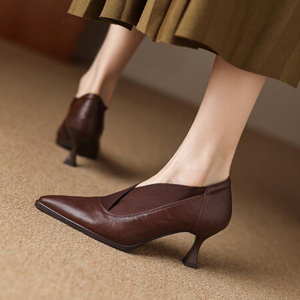 Handcrafted Leather Women's Shoes: Elegance in Every Detail(Etx0863TX583)