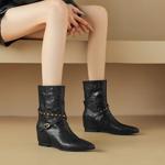 Exquisite Handcrafted Genuine Leather Shoes for Elegant Women(Etx0863TX618)