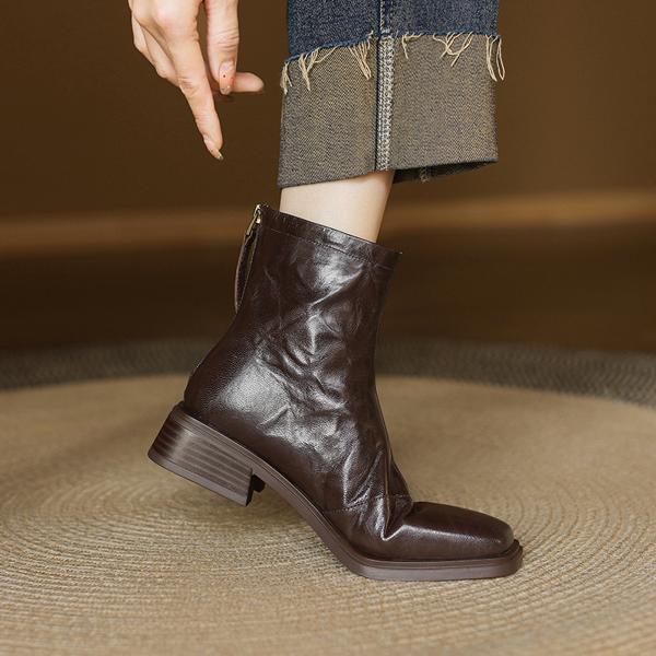 Exquisite Handcrafted Genuine Leather Women’s Shoes for Timeless Elegance(Etx0863TX621-1)