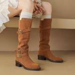 Elegant Handcrafted Leather Women's Shoes - Luxurious Quality(Etx0863TX596-1)