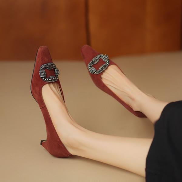 Luxurious Handmade Genuine Leather Women's Shoes - Elegance Meets Craftsmanship(Etx0863TX425-6)