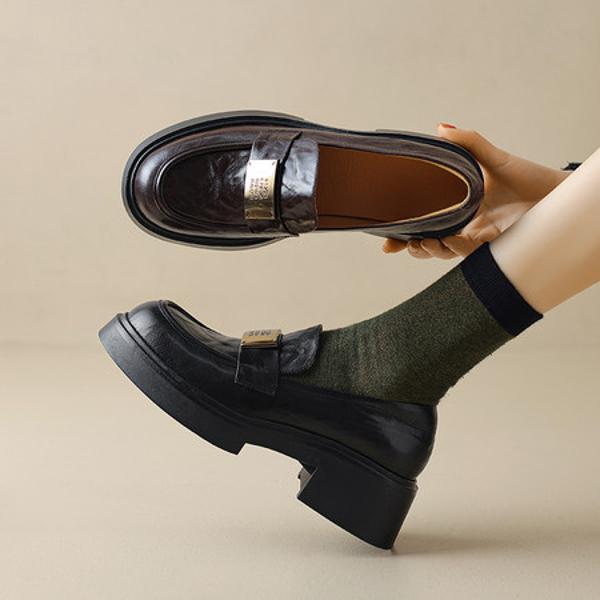 Handcrafted Leather Women's Shoes: Exquisite Quality and Timeless Elegance(Etx0863TX437-6)