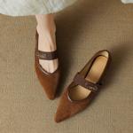 Handcrafted Genuine Leather Women's Shoes: Elegance Meets Luxury Craftsmanship(Etx0863TX472-6)