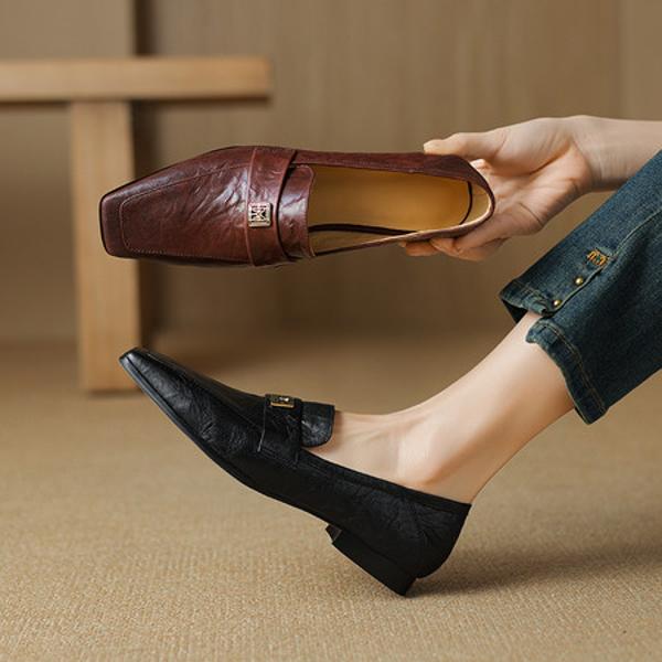 Handcrafted Luxury Leather Women's Shoes: Elegance in Every Stitch and Detail.(Etx0863TX471-6)