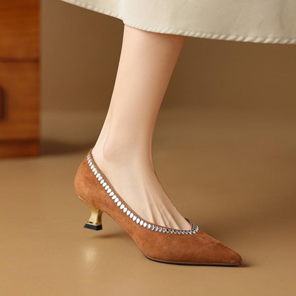Handcrafted Luxury Leather Women's Shoes: Elegance in Every Stitch(Etx0863TX464-6)