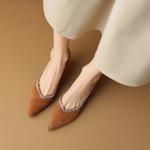 Handcrafted Luxury Leather Women's Shoes: Elegance in Every Stitch(Etx0863TX464-6)