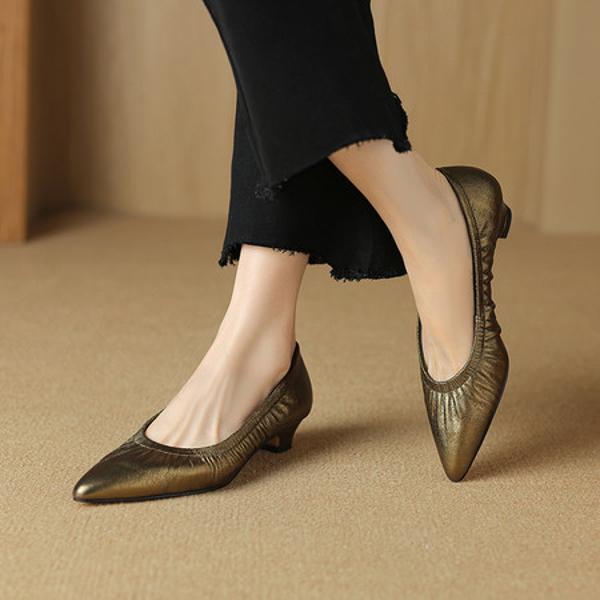 Exquisite Handmade Genuine Leather Women's Shoes: Craftsmanship Meets Elegance(Etx0863TX503-6)