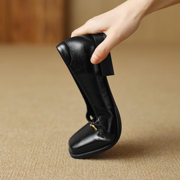 Elegant Handcrafted Leather Women's Shoes - Luxury Craftsmanship & Quality(Etx0863TX476-6)