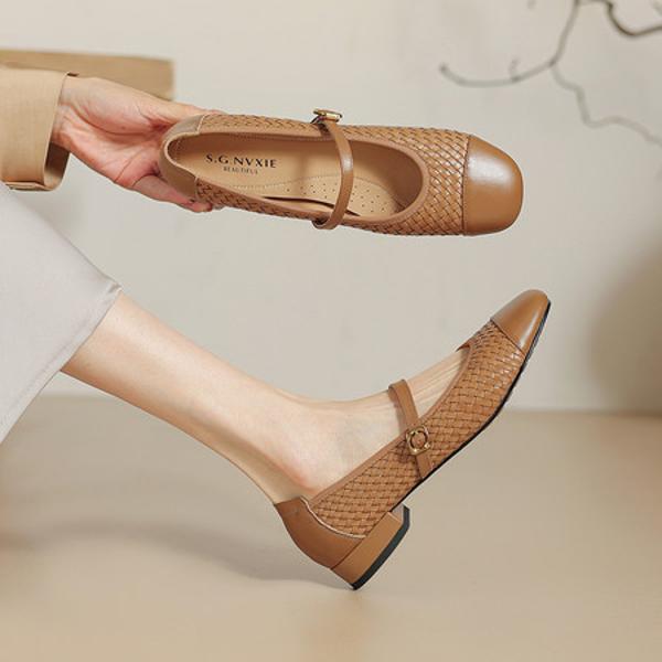 Exquisite Handmade Genuine Leather Women's Shoes: Luxury Craftsmanship & Elegance(Etx0863TX560-6)