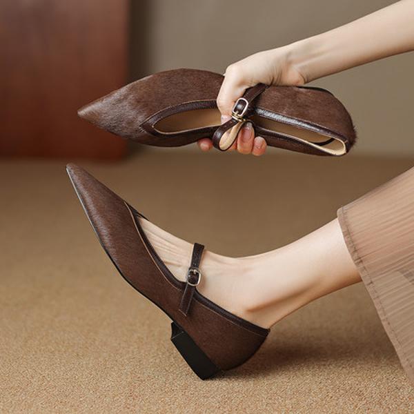 Handcrafted Luxury Leather Women's Shoes - Elegance in Every Stitch(Etx0863TX565-6)