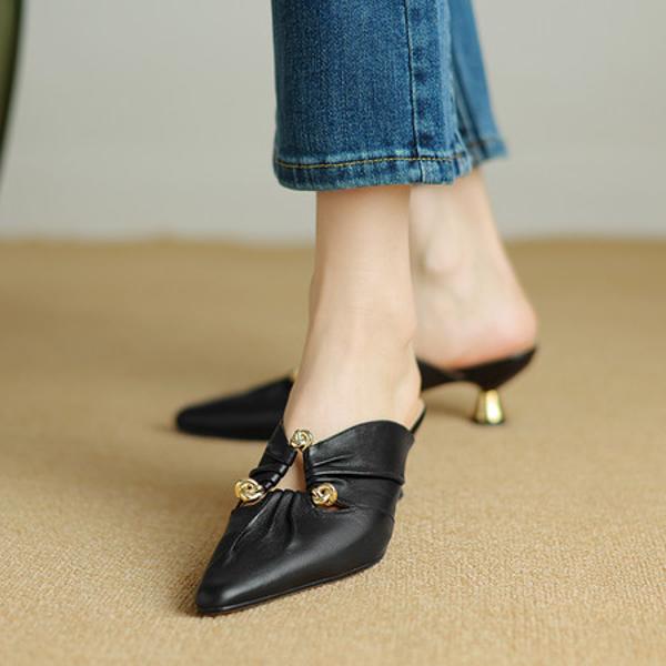 Handcrafted Luxury Genuine Leather Women's Shoes: Elegance in Every Stitch(Etx0863TX484-6)