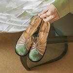 Elegant Luxury Handmade Leather Women's Shoes(Etx0863TX487-6)