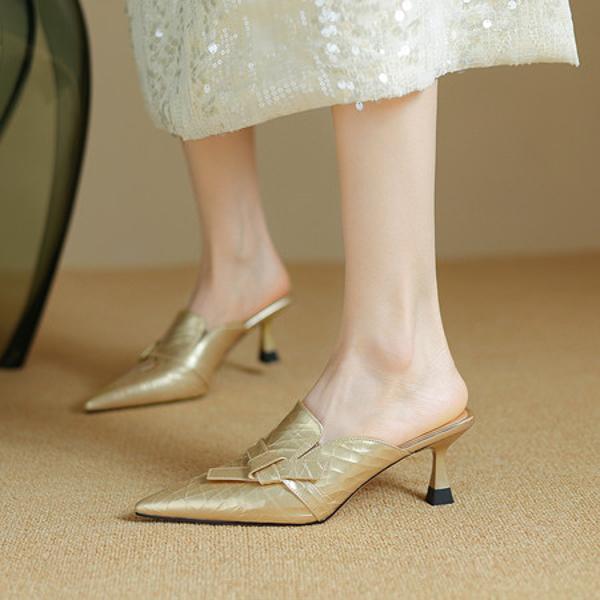 Elegant Handcrafted Genuine Leather Women's Shoes(Etx0863TX501-6)