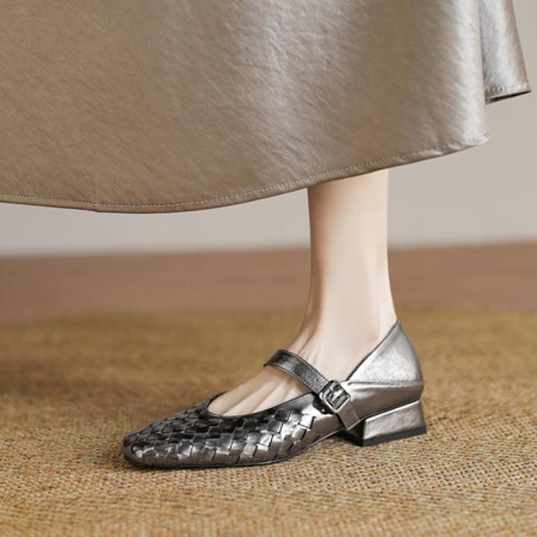 Exquisite Handcrafted Leather Women's Shoes for Elegant Living(Etx0863TX651)