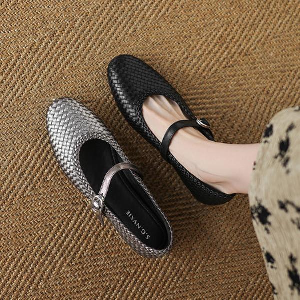 Handcrafted Genuine Leather Women's Shoes: Elegance in Every Stitch(Etx0863TX652)